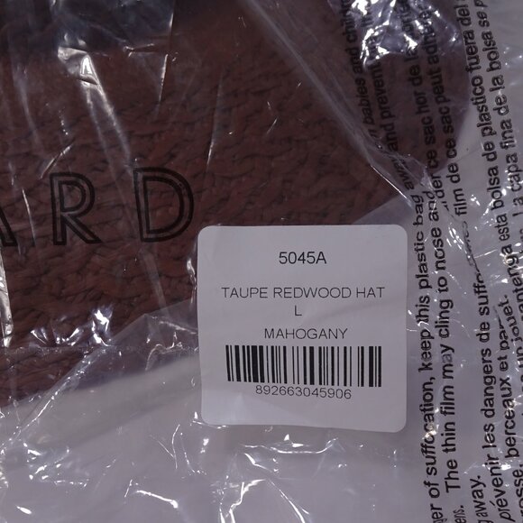 Veronica Beard FREYA taupe Redwood Mahogany Hat NWT 230 S/M - Picture 4 of 16